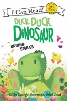 Paperback Duck, Duck, Dinosaur: Spring Smiles Book