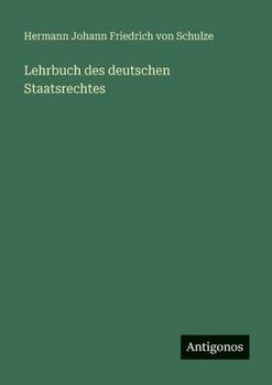 Paperback Lehrbuch des deutschen Staatsrechtes [German] Book