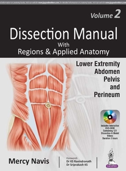 Paperback Dissection Manual with Regions & Applied Anatomy: Volume 2: Lower Extremity, Abdomen, Pelvis & Perineum Book