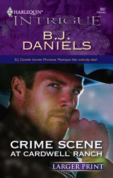 Mass Market Paperback Crime Scene at Cardwell Ranch [Large Print] Book
