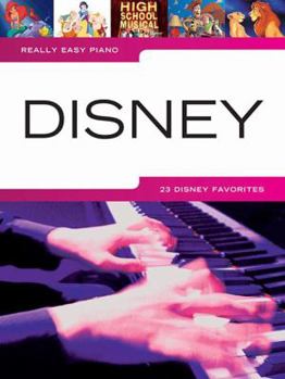 Paperback Really Easy Piano - Disney Book