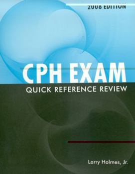 Paperback CPH Exam Quick Reference Review Book