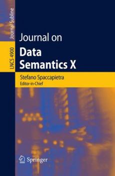 Paperback Journal on Data Semantics X Book