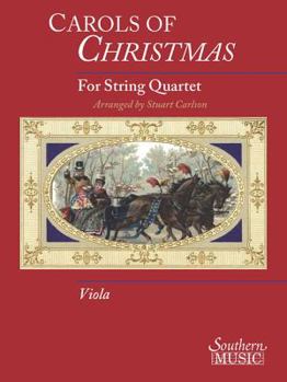 Paperback Carols of Christmas for String Quartet Viola Book Only Oart Book