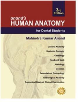 Paperback Anand's Human Anatomy for Dental Students Book