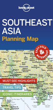 Loose Leaf Lonely Planet Southeast Asia Planning Map: Durable, Waterproof, Easy-Fold Travel Map with Top Attractions, Itineraries & Themed Lists Book