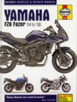 Hardcover Yamaha Fz6 Service and Repair Manual Book