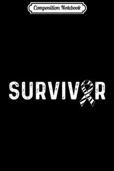Composition Notebook: Carcinoid Cancer Awareness Products Zebra Ribbon Survivor  Journal/Notebook Blank Lined Ruled 6x9 100 Pages