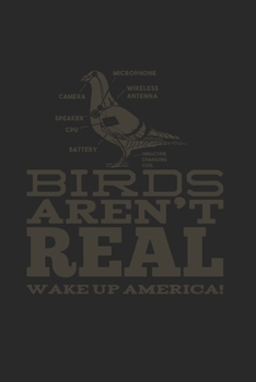 Paperback Birds Aren't Real: 120 Pages 6 'x 9' -Dot Graph Paper Journal Manuscript - Planner - Scratchbook - Diary Book