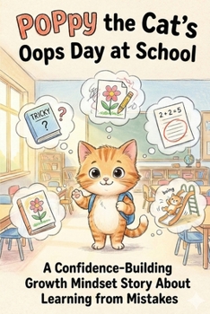 Paperback Poppy the Cat's Oops Day at School: A Confidence-Building Growth Mindset Story About Learning from Mistakes Book