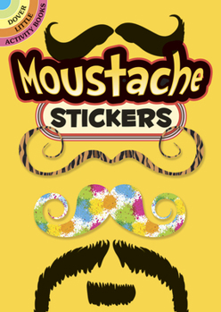 Paperback Moustache Stickers Book