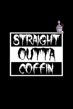 Paperback Straight Outta Coffin: A5 (Handtaschenformat) Kariertes Notizbuch oder Halloween Journal - Tagebuch Geschenkidee oder Witziges Weihnachtsgesc [German] Book