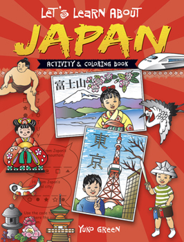 Paperback Let's Learn about Japan: Activity and Coloring Book