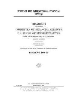 Paperback State of the international financial system Book