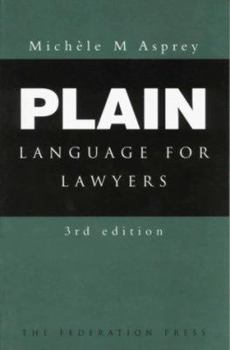Paperback Plain Language for Lawyers Book
