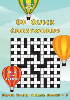 Paperback 80 Quick Crosswords: Full of Fun Puzzles! (UK Edition) [Large Print] Book