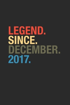 Legend Since December 2017: Graph Paper Journal (6" X 9" - 120 Pages/ 5 Squares per inch) for 2nd Birthday Gift Idea for Women And Men