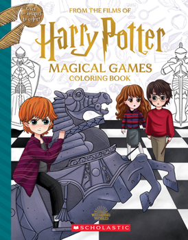 Paperback Magical Games Coloring Book (Harry Potter) Book