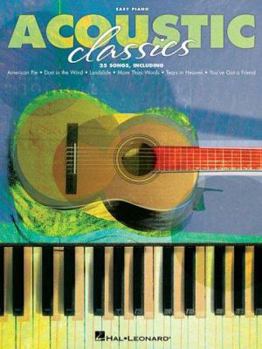 Paperback Acoustic Classics for Easy Piano Book