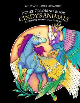 Paperback Cindy Animals Adult Coloring Book: Beautiful Animal Collection Book