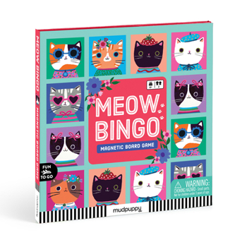 Board Game Meow Bingo! Magnetic Board Game Book