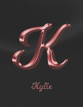 Kylie: 1 Year Weekly Planner with Note Pages (12 Months) | Black Marble Rose Gold Pink Effect Letter K | 2020 - 2021 | Week Planning | Monthly ... | Plan Each Day, Set Goals & Get Stuff Done