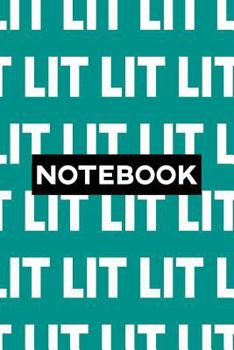Paperback Notebook: Lit Typography Meme Pattern Book