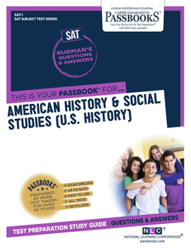 Paperback American History & Social Studies (U.S. History) (Sat-1): Passbooks Study Guide Volume 1 Book