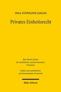 Paperback Privates Einheitsrecht [German] Book