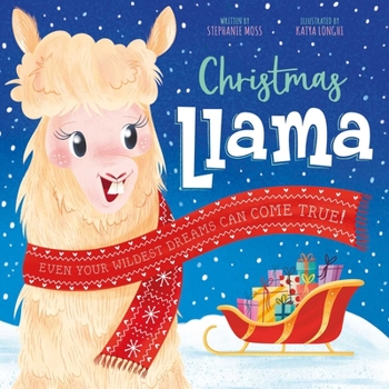 Hardcover Christmas Llama Book