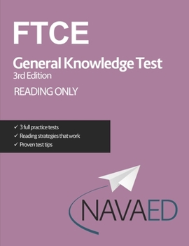 Paperback FTCE General Knowledge Test Reading Only Book