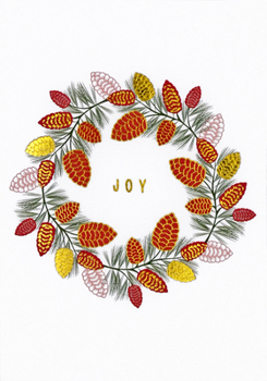 Hardcover Boughs of Joy Small Boxed Holiday Cards (20 Cards, 21 Self-Sealing Envelopes) [With Envelope] Book