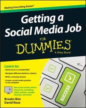 Paperback Getting a Social Media Job for Dummies Book