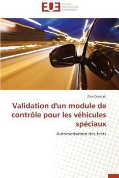 Paperback Validation d'Un Module de Contrôle Pour Les Véhicules Spéciaux [French] Book