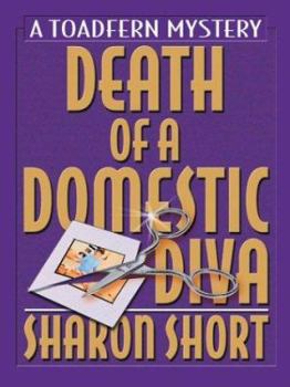 Hardcover Death of a Domestic Diva: A Toadfern Mystery [Large Print] Book