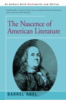 Paperback The Nascence of American Literature Book