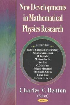 Hardcover New Developments in Mathematical Physics Research Book