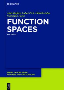 Hardcover Function Spaces, 2 Book