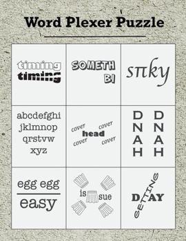 Paperback Word Plexer Puzzle: Rebus Puzzles Word Phrase Games Teasers Book Large Print Book