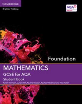 Paperback GCSE Mathematics for Aqa Foundation Student Book