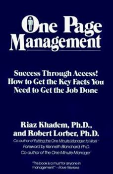 Paperback One Page Management Book