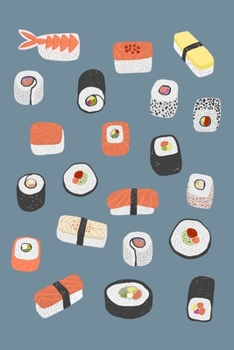 Paperback Weekly Planner: A Week to View Diary and Organiser - Monday Start with Japanese Sushi Maki Nagiri Cover Art Book