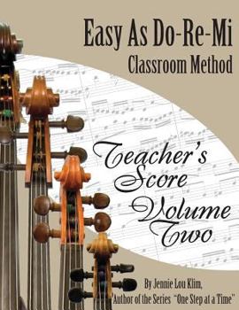 Paperback Easy As Do - Re - Mi: Teacher's Score Book Two Book