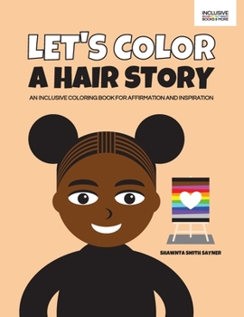 Paperback Let's Color a Hair Story Book
