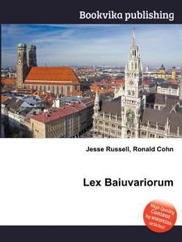 Paperback Lex Baiuvariorum Book