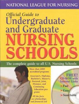 Paperback Official Guide to Undergraduate and Graduate Nursing Schools [With CDROM] Book