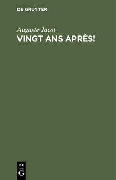 Hardcover Vingt ANS Après! [French] Book