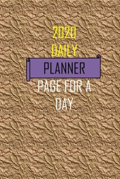 daily calendar 2020 page a day: 6" x 9" notebook for writing.notes.remember.to-DO your daily activities