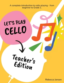 Paperback Let's Play Cello: Teacher's Edition Book