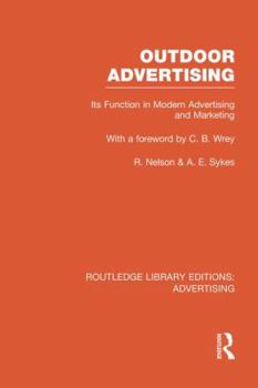 Paperback Outdoor Advertising (RLE Advertising) Book